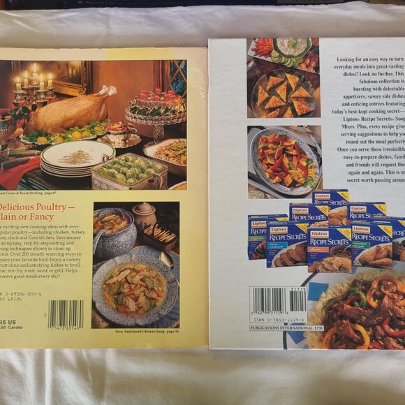 2 Book Set – Chicken Cookery by Ceil Dyer & Lipton Recipe Secrets Cookbook - Picture 2 of 4